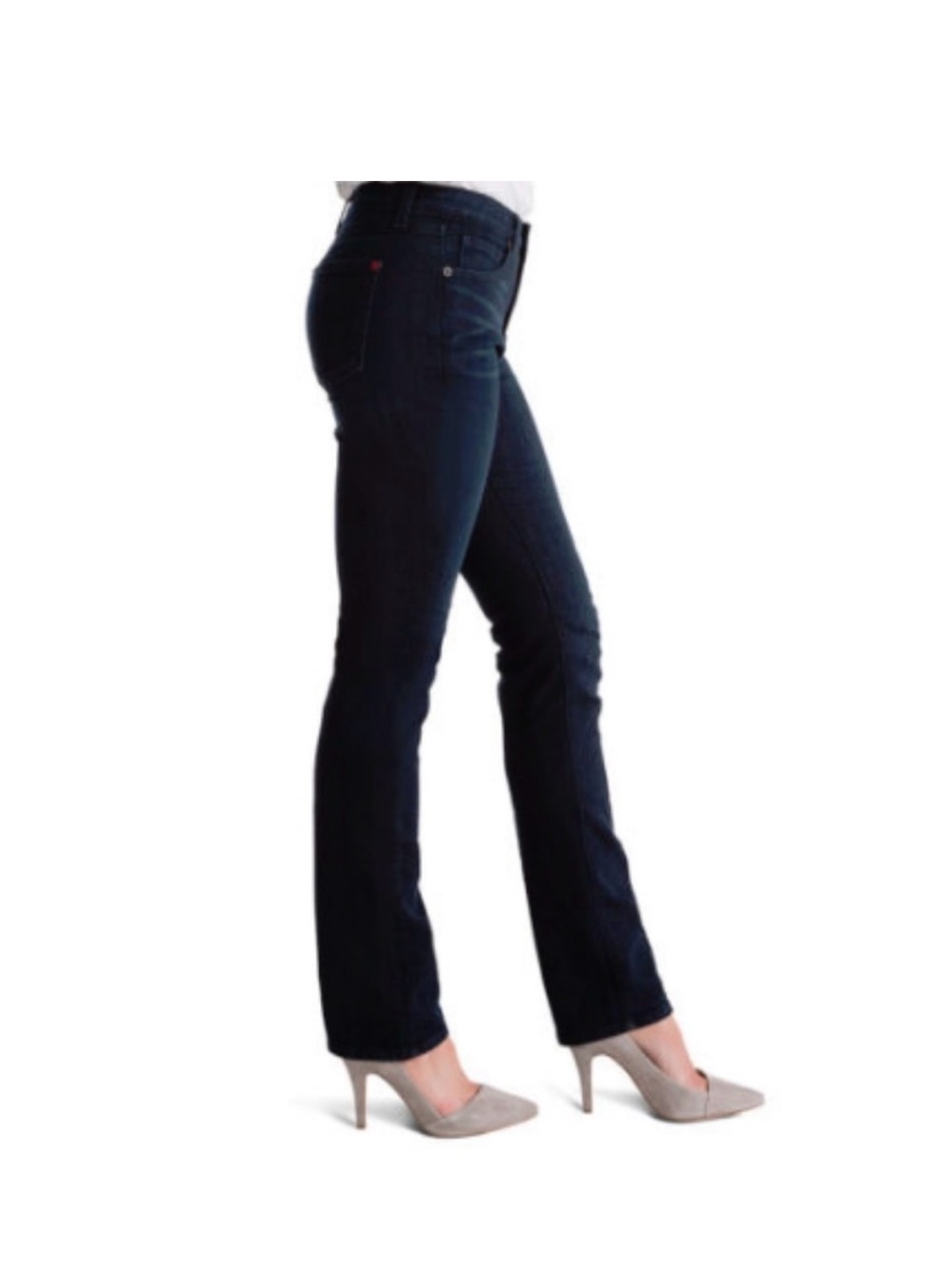 SPANX Slim X Straight Jeans in Dark Indigo Wash